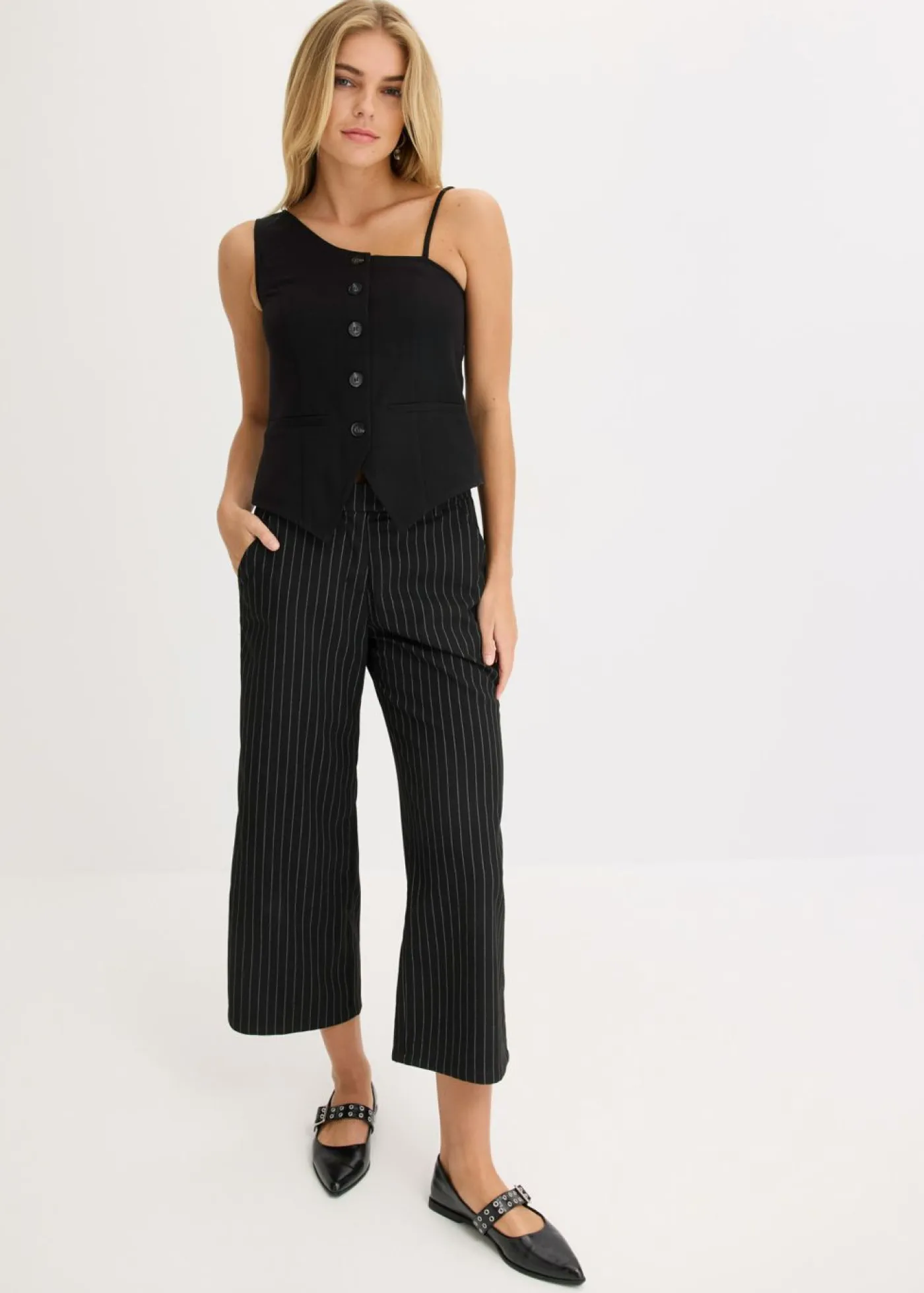 bonprix bonprix Chaquetas Y Abrigos>Chaleco con botones Negro