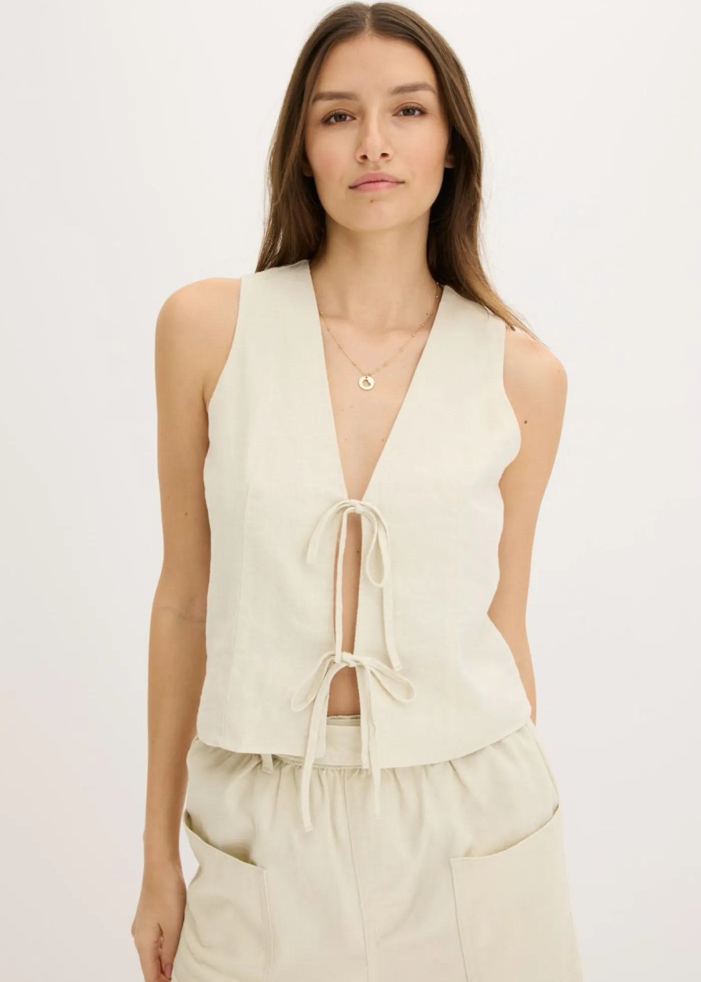 Mujer bonprix bonprix Chaleco con lazos