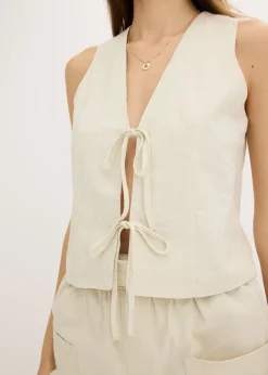 Mujer bonprix bonprix Chaleco con lazos