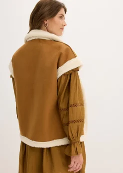 Mujer bonprix bonprix Chaleco de borrego sintético