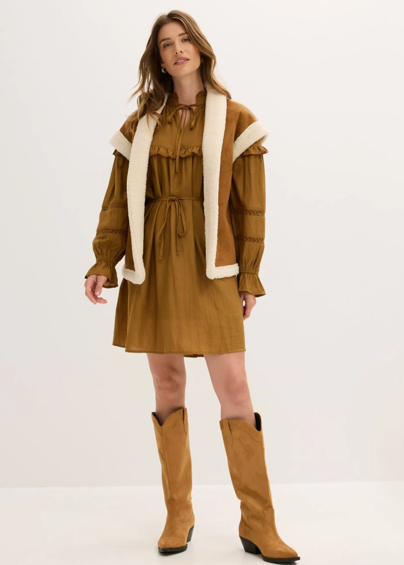 Mujer bonprix bonprix Chaleco de borrego sintético