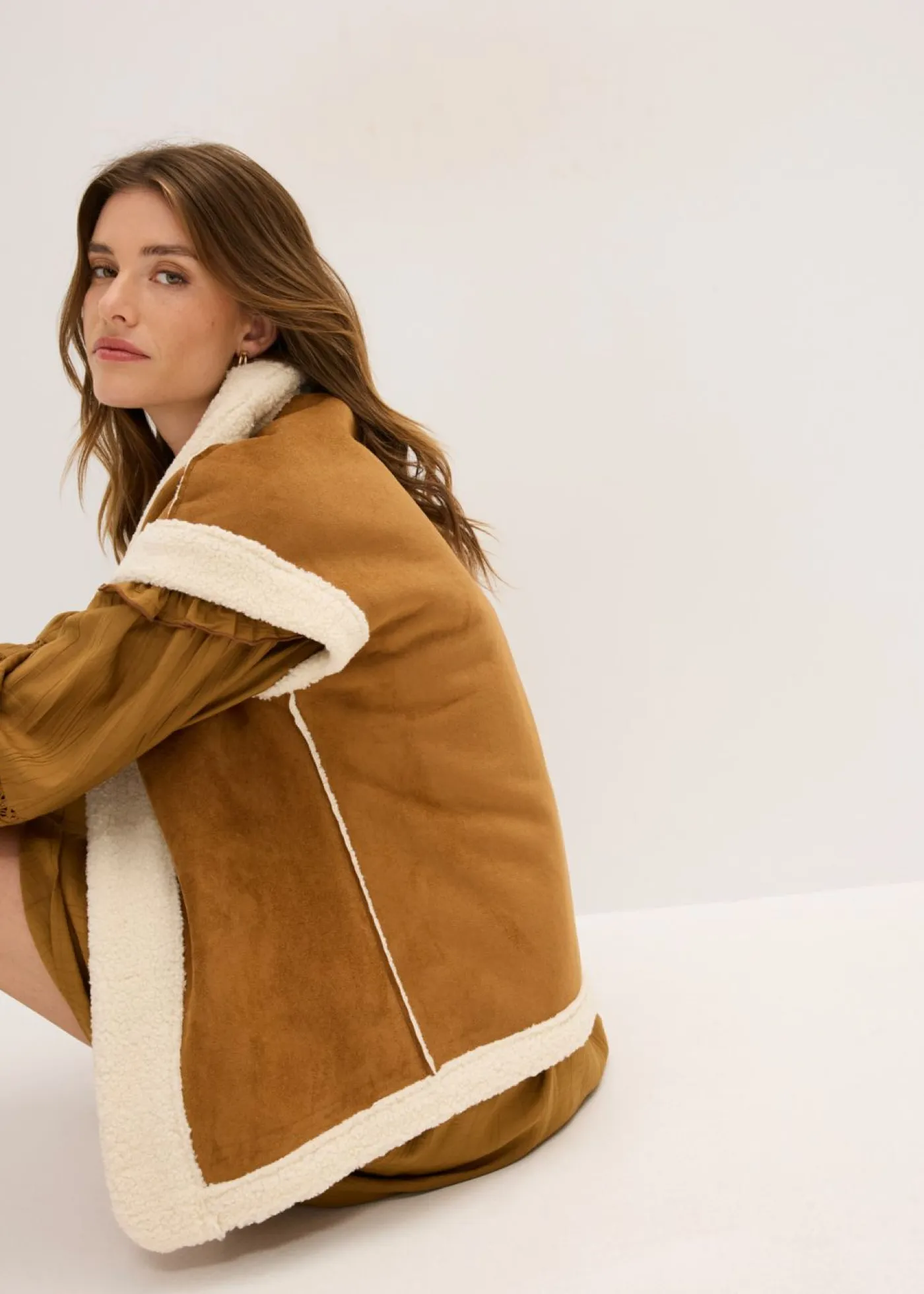 Mujer bonprix bonprix Chaleco de borrego sintético