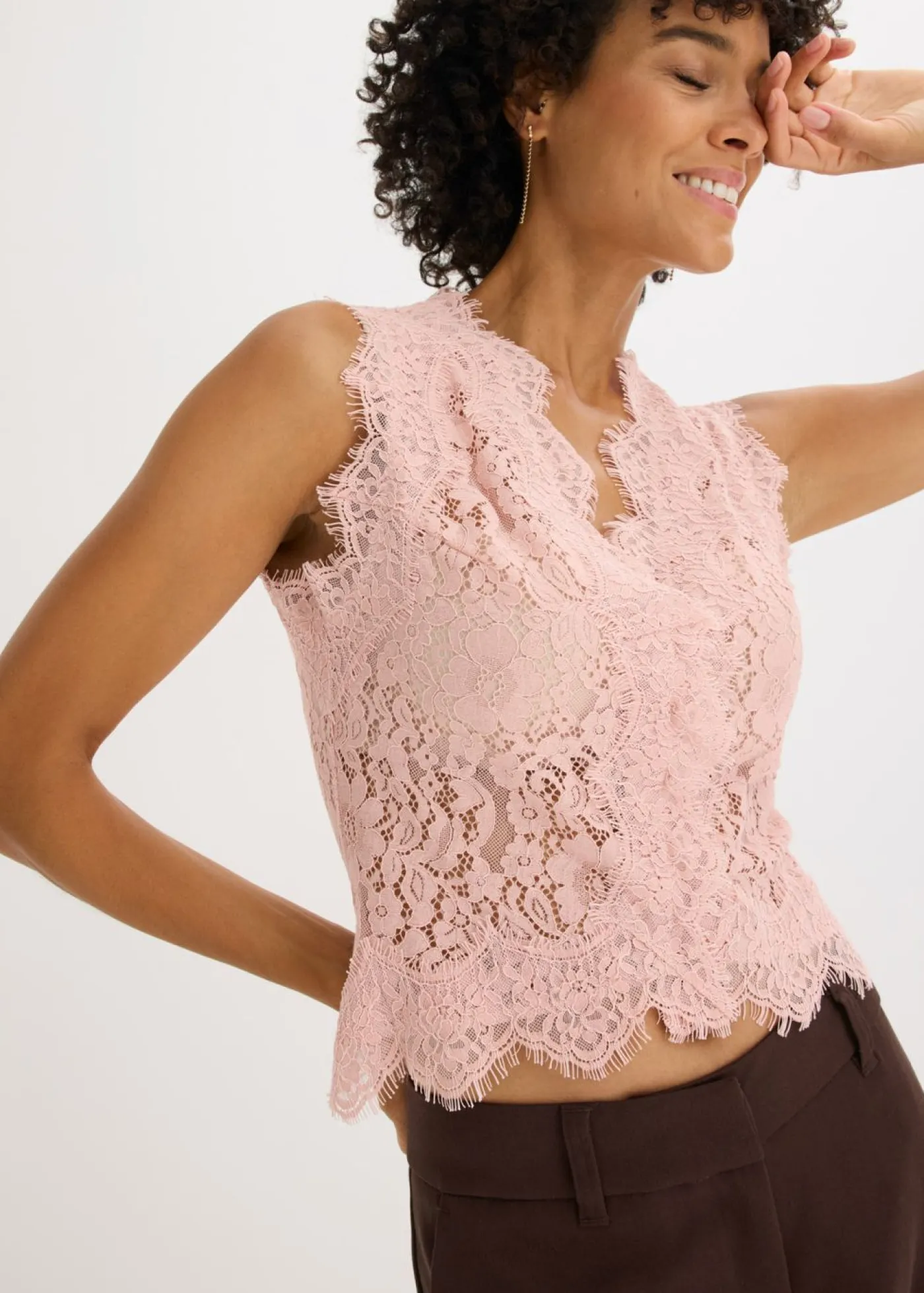 Mujer bonprix bonprix Chaleco de encaje