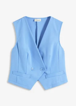 bonprix bonprix Chaquetas Y Abrigos>Chaleco de punto azul provenzal
