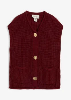 Mujer bonprix bonprix Chaleco de punto con bolsillos