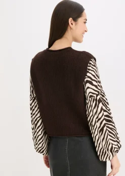 Mujer bonprix bonprix Chaleco de punto con botones decorativos