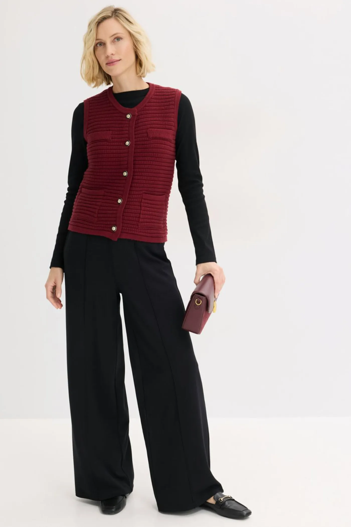 Mujer bonprix bonprix Chaleco de punto con contenido de viscosa