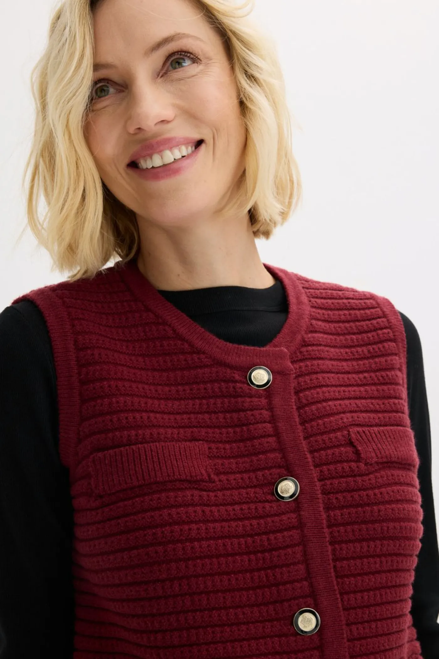 Mujer bonprix bonprix Chaleco de punto con contenido de viscosa