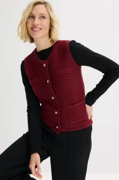 Mujer bonprix bonprix Chaleco de punto con contenido de viscosa