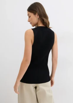 Mujer bonprix bonprix Chaleco de punto de canalé