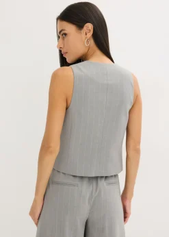 Mujer bonprix bonprix Chaleco de traje de raya diplomática