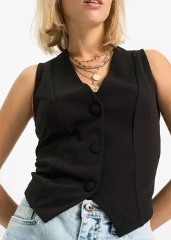 Mujer bonprix bonprix Chaleco de traje de tejido interlock resistente