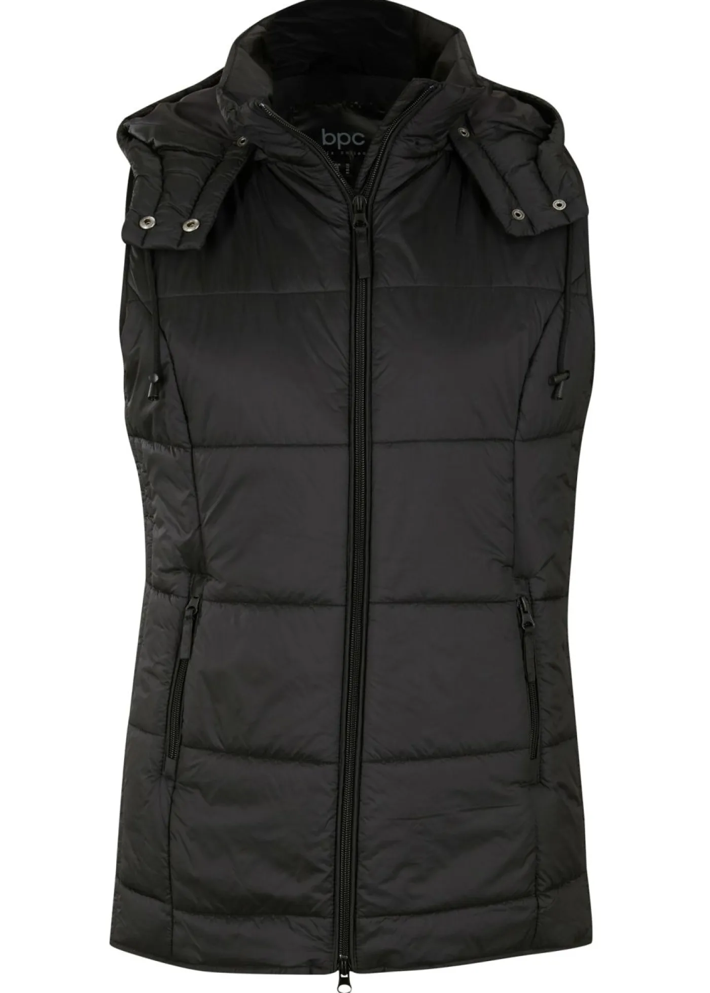 Mujer bonprix bonprix Chaleco guateado con capucha desmontable