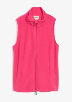bonprix bonprix Ropa Cómoda|Chaquetas Y Abrigos>Chaleco polar con bolsillos Pink lady