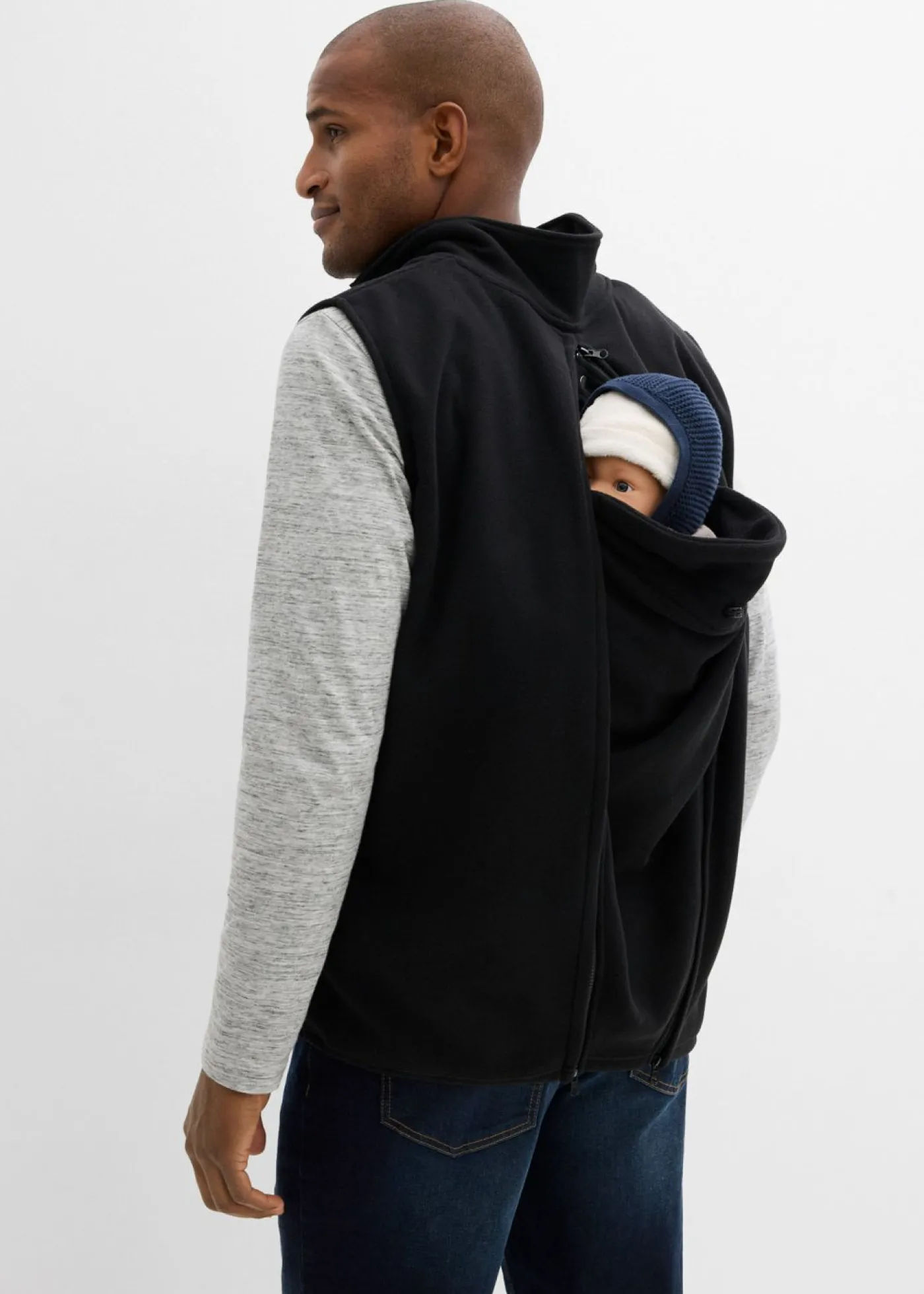 Mujer bonprix bonprix Chaleco portabebés 3 en 1 con función de porteo delantero y trasero para hombres