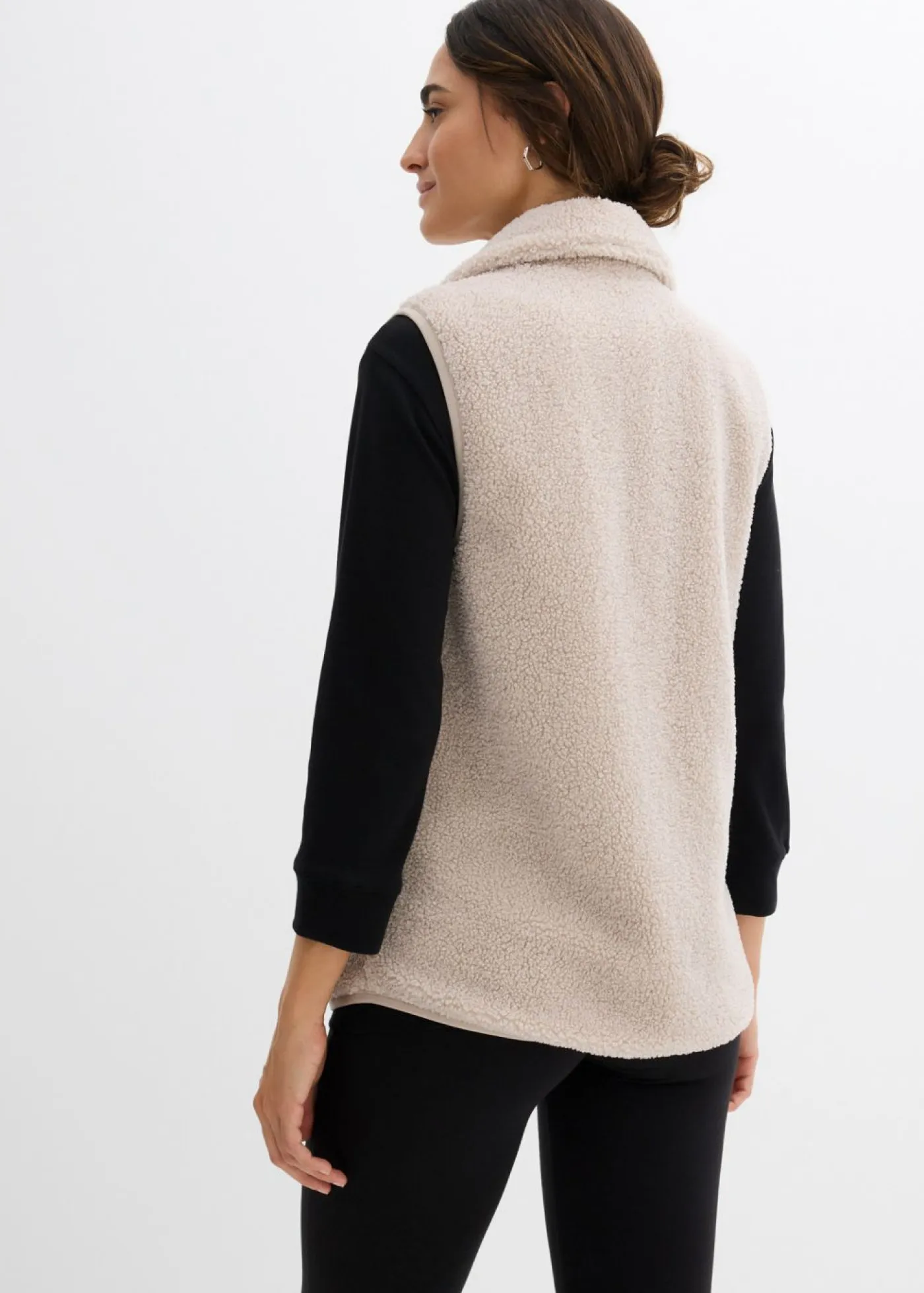 bonprix bonprix Premamá>Chaleco premamá/de porteo 3 en 1 de tejido polar gris piedra