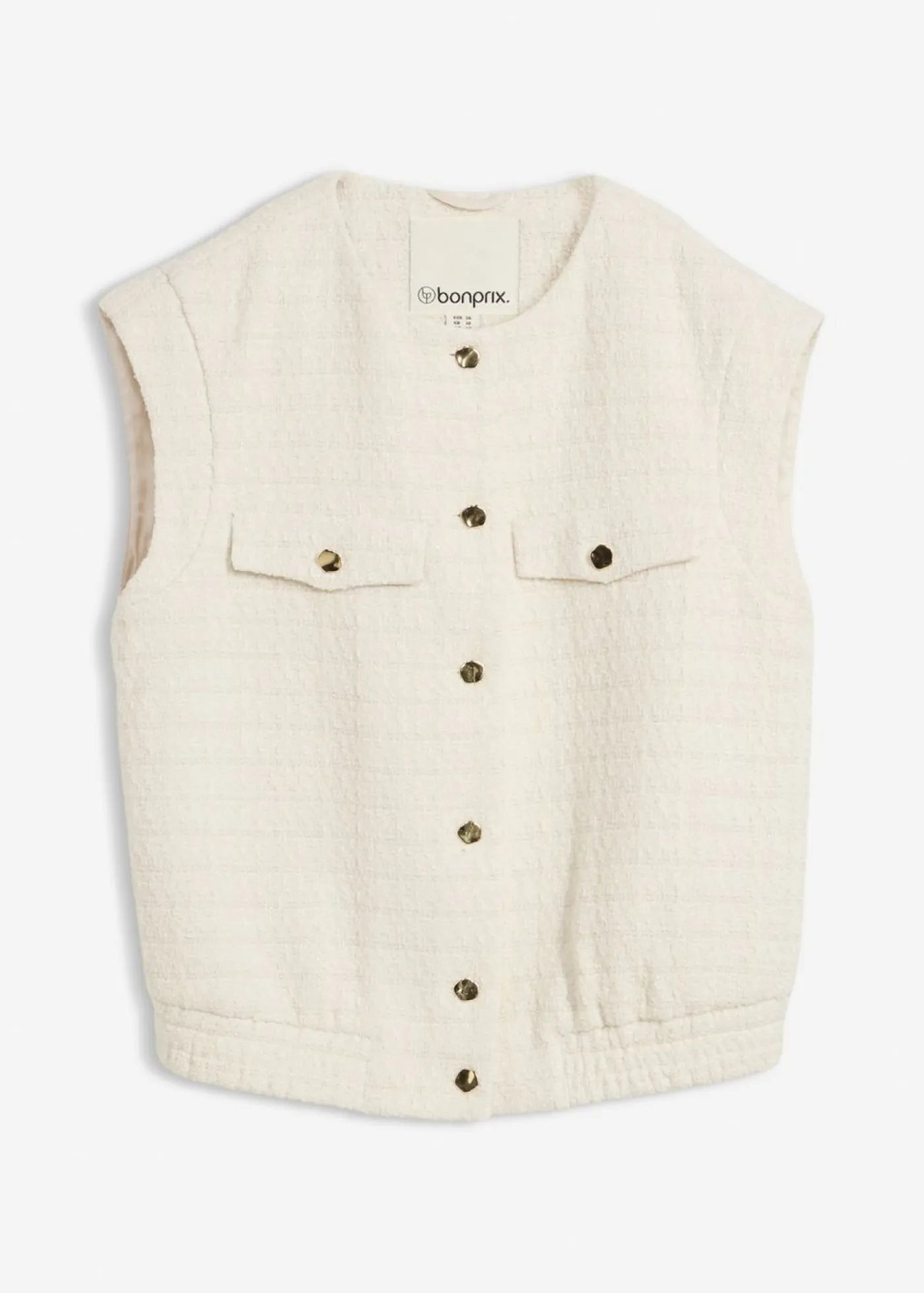 Mujer bonprix bonprix Chaleco tipo americana con contenido de lana