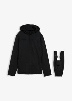 bonprix bonprix Premamá>Chaqueta 3 en 1 con función de porteo en la parte delantera y trasera para hombres Negro