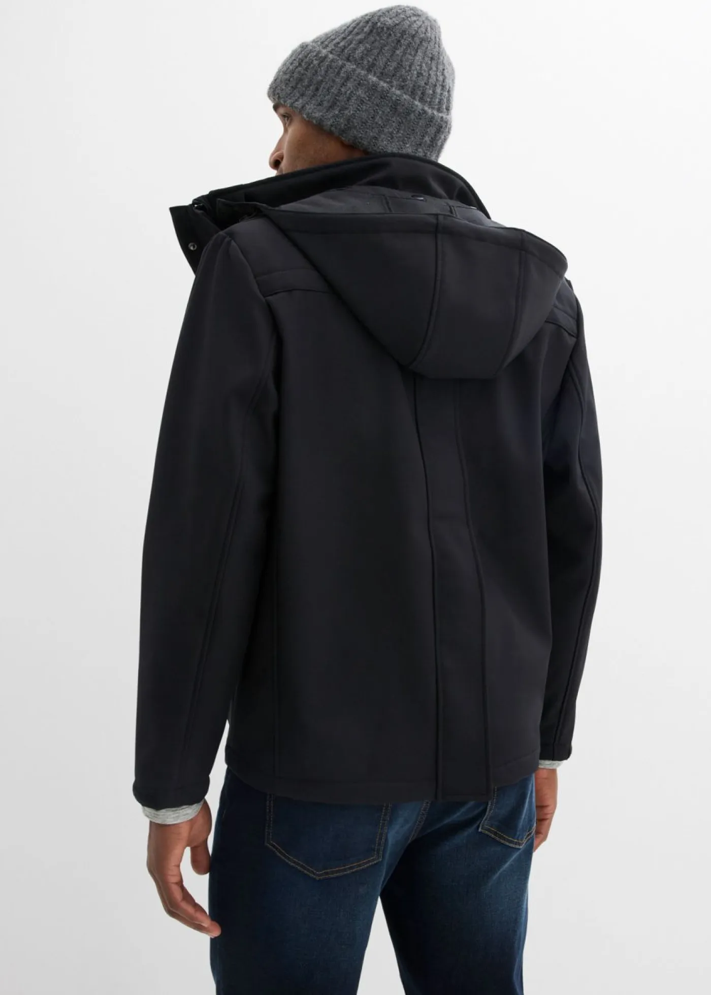 bonprix bonprix Premamá>Chaqueta 3 en 1 con función de porteo en la parte delantera y trasera para hombres Negro