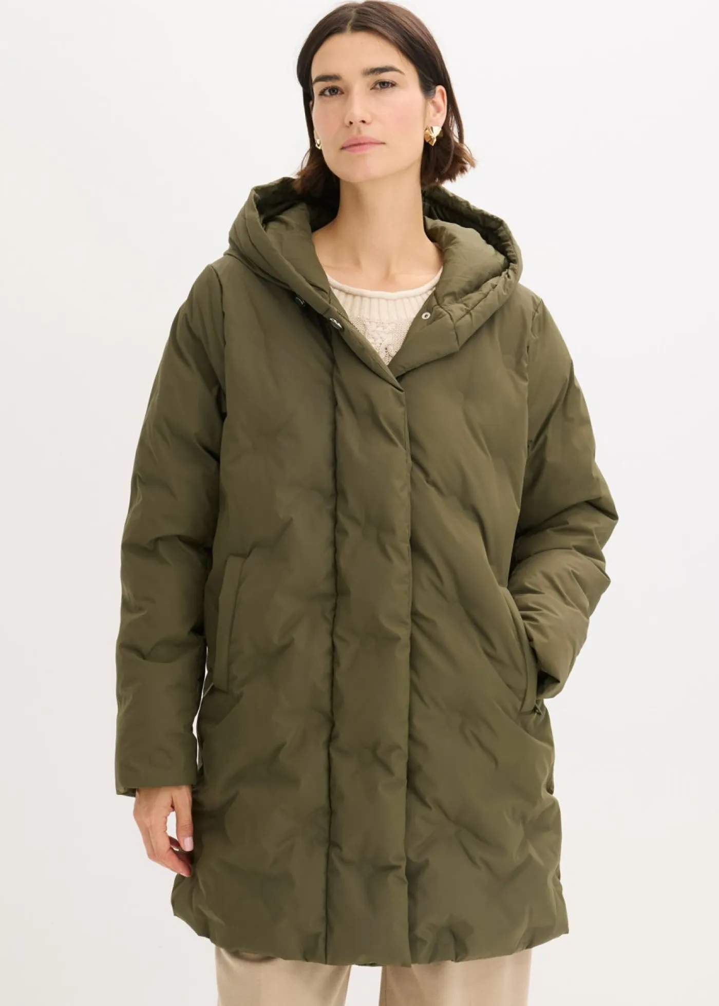 Mujer bonprix bonprix Chaqueta acolchada con aspecto 2 en 1