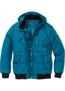 Hombre bonprix bonprix Chaqueta acolchada de invierno tipo cazadora con capucha