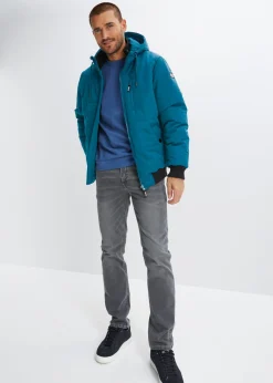 Hombre bonprix bonprix Chaqueta acolchada de invierno tipo cazadora con capucha