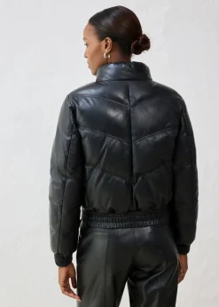 Mujer bonprix bonprix Chaqueta acolchada de napa de cordero