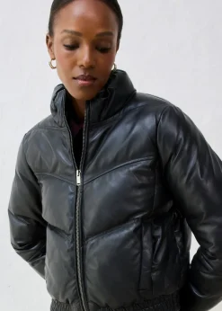 Mujer bonprix bonprix Chaqueta acolchada de napa de cordero