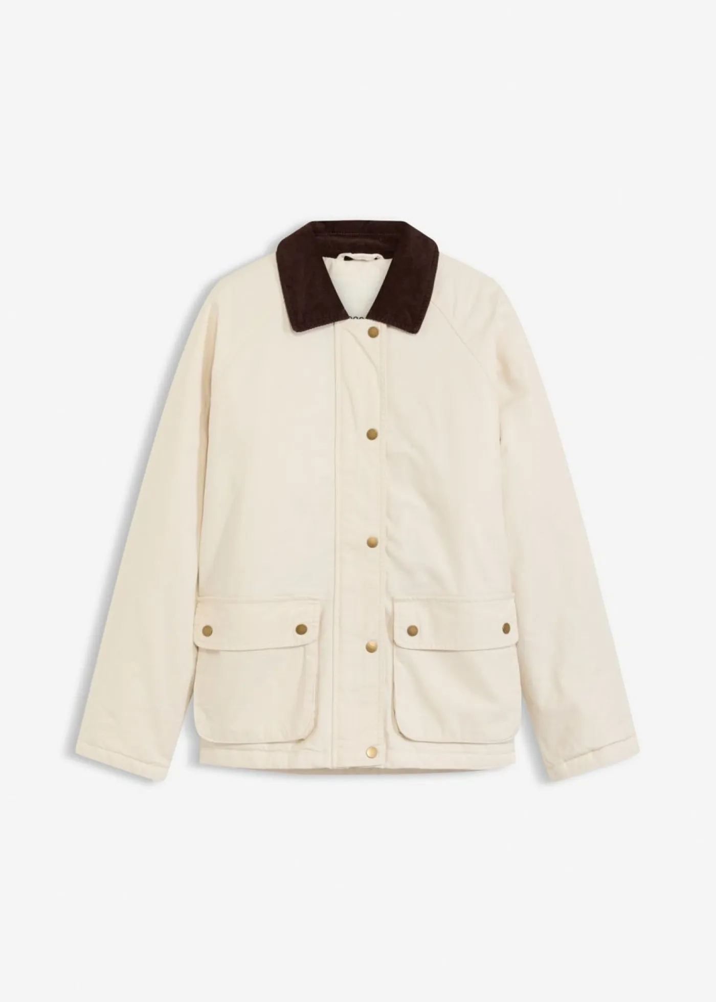 bonprix bonprix Chaquetas Y Abrigos>Chaqueta acolchada de sarga Beige natural