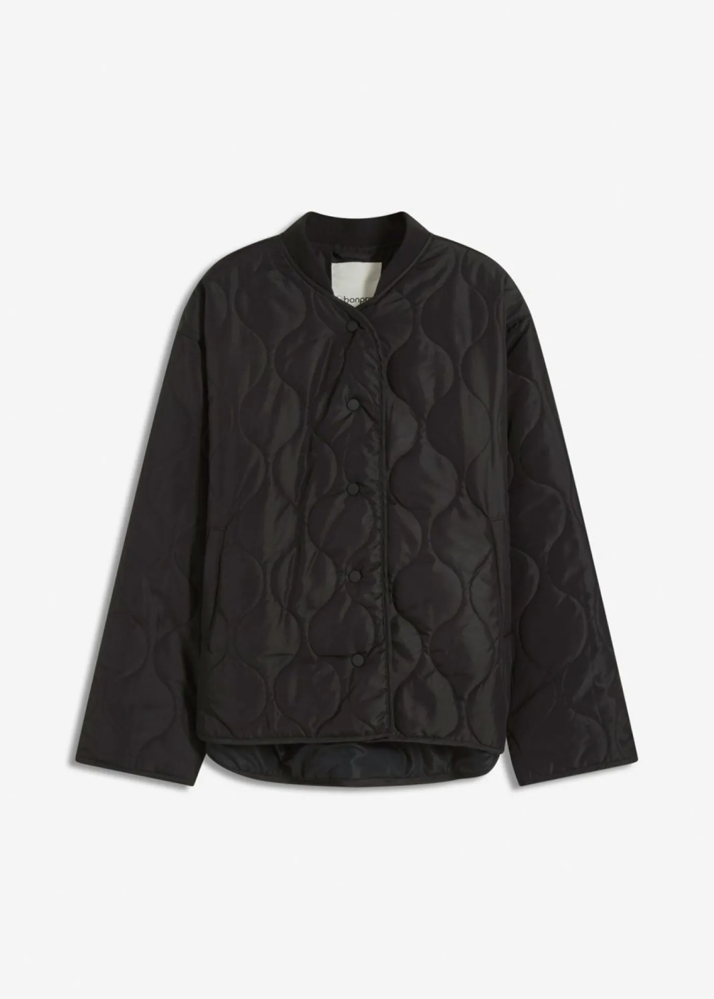 bonprix bonprix Chaquetas Y Abrigos>Chaqueta acolchada ultraligera con corte holgado Negro