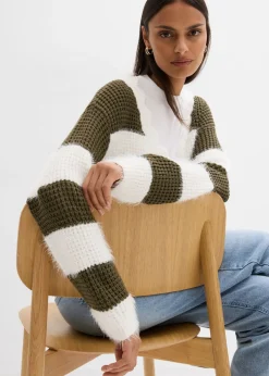 Mujer bonprix bonprix Chaqueta ancha de punto grueso