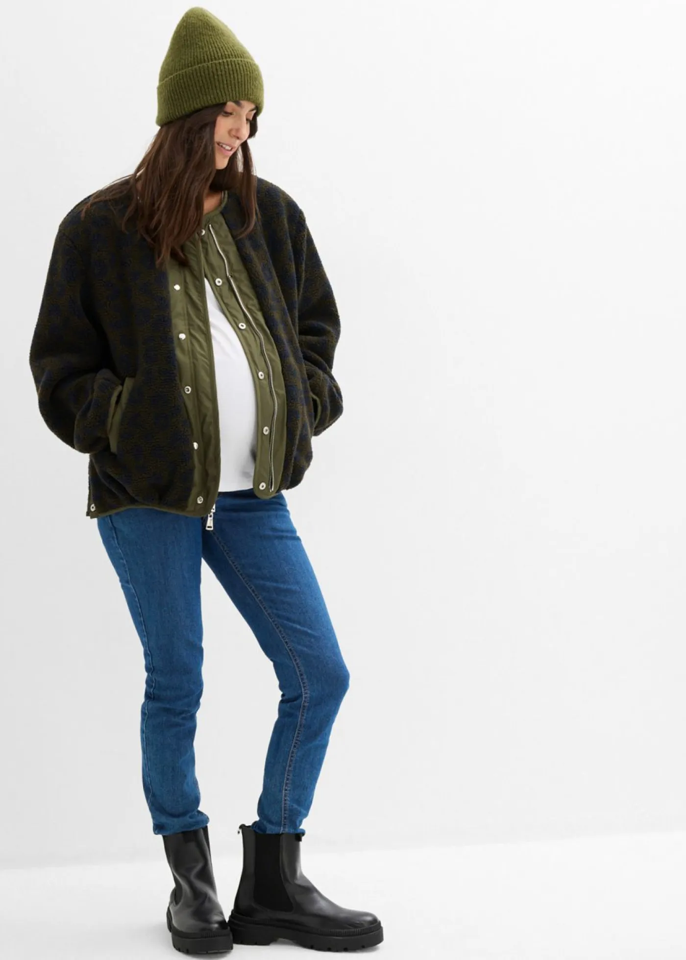 Mujer bonprix bonprix Chaqueta bomber reversible 4 en 1 con inserto de porteo