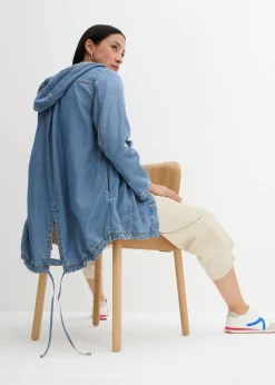 Mujer bonprix bonprix Chaqueta camisera con lino refrescante