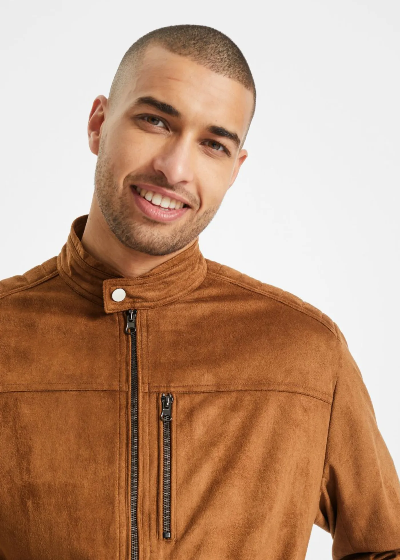Hombre bonprix bonprix Chaqueta con aspecto de ante