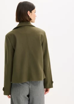 Mujer bonprix bonprix Chaqueta con aspecto de lana