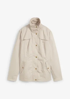 bonprix bonprix Chaquetas Y Abrigos>Chaqueta con cuello alto gris piedra