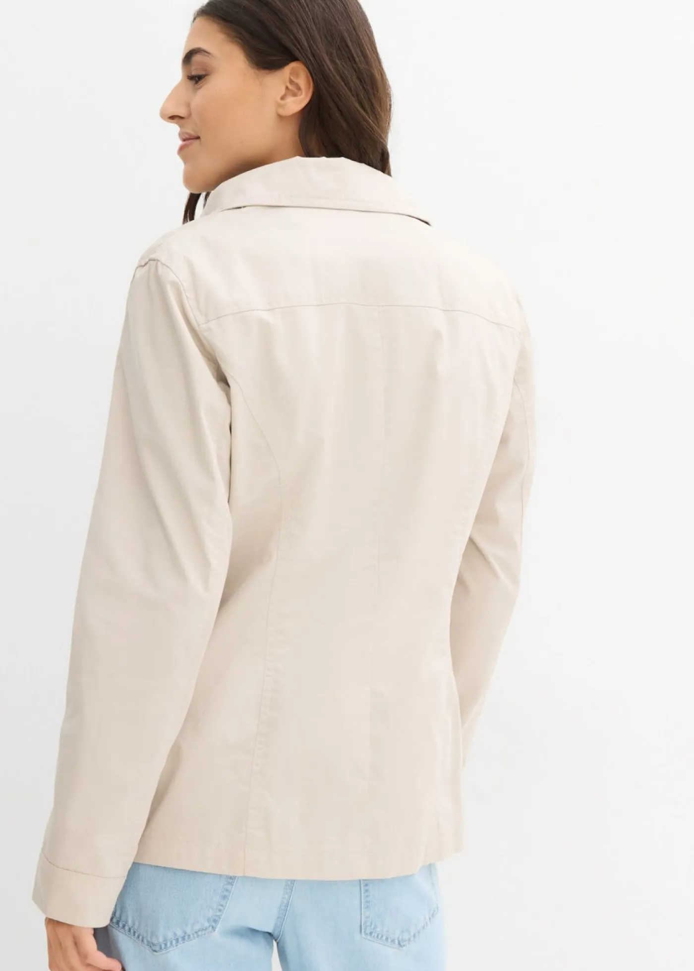 bonprix bonprix Chaquetas Y Abrigos>Chaqueta con cuello alto gris piedra