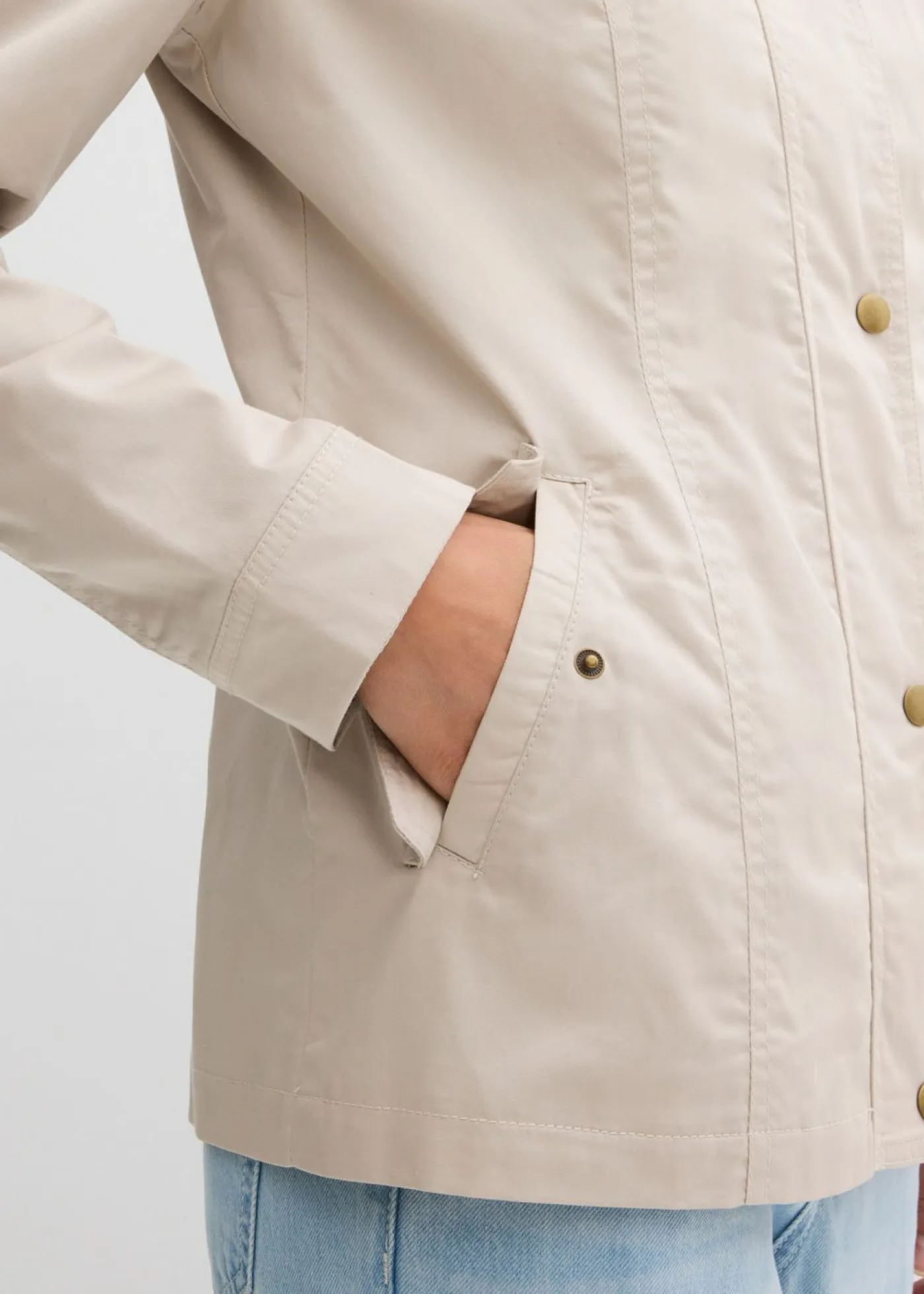 bonprix bonprix Chaquetas Y Abrigos>Chaqueta con cuello alto gris piedra