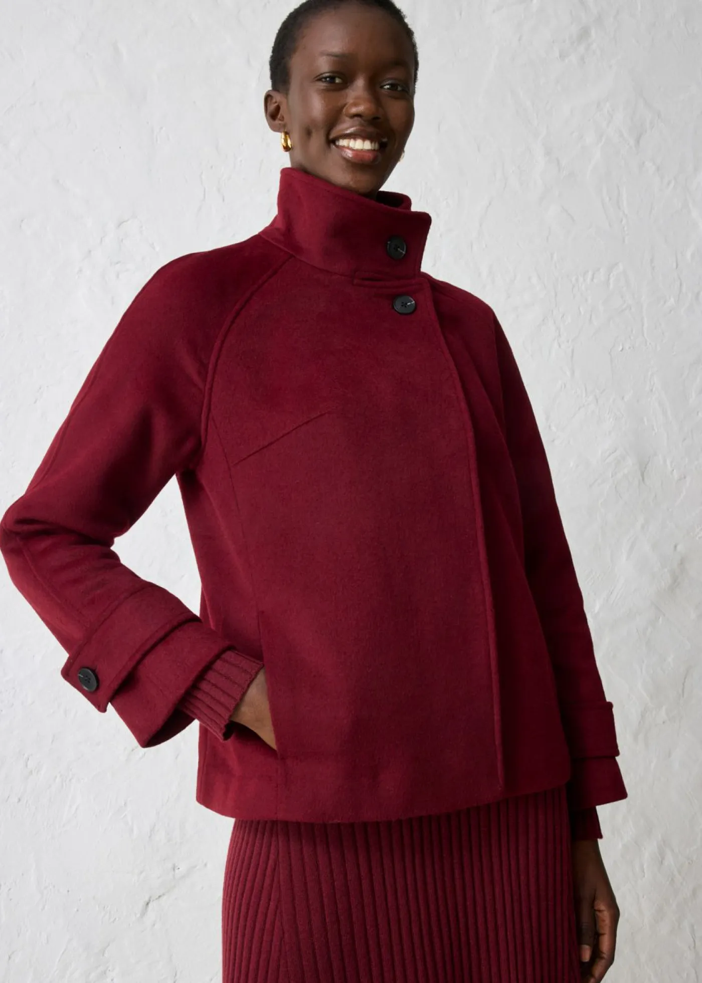 Mujer bonprix bonprix Chaqueta con suave contenido de lana