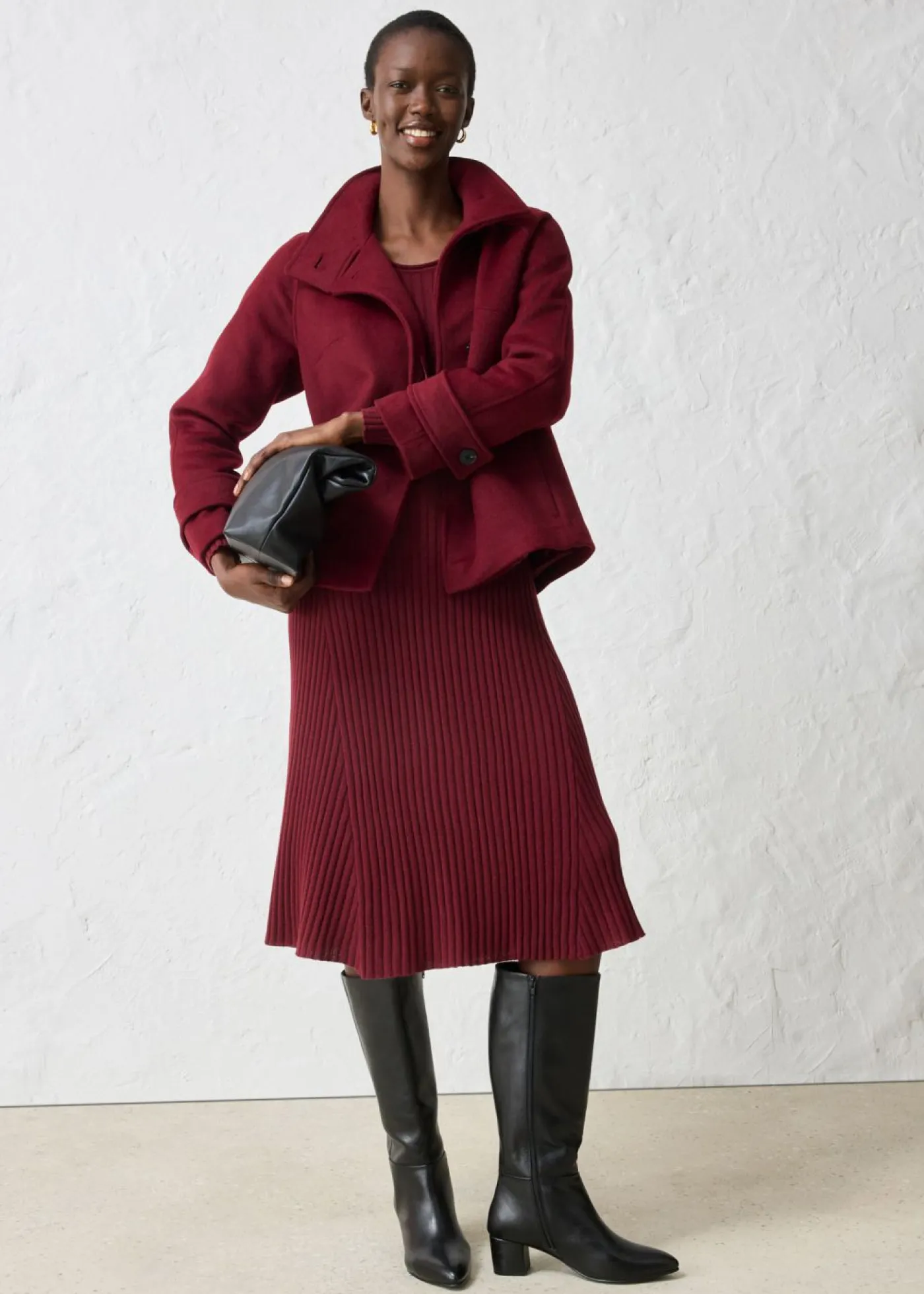 Mujer bonprix bonprix Chaqueta con suave contenido de lana