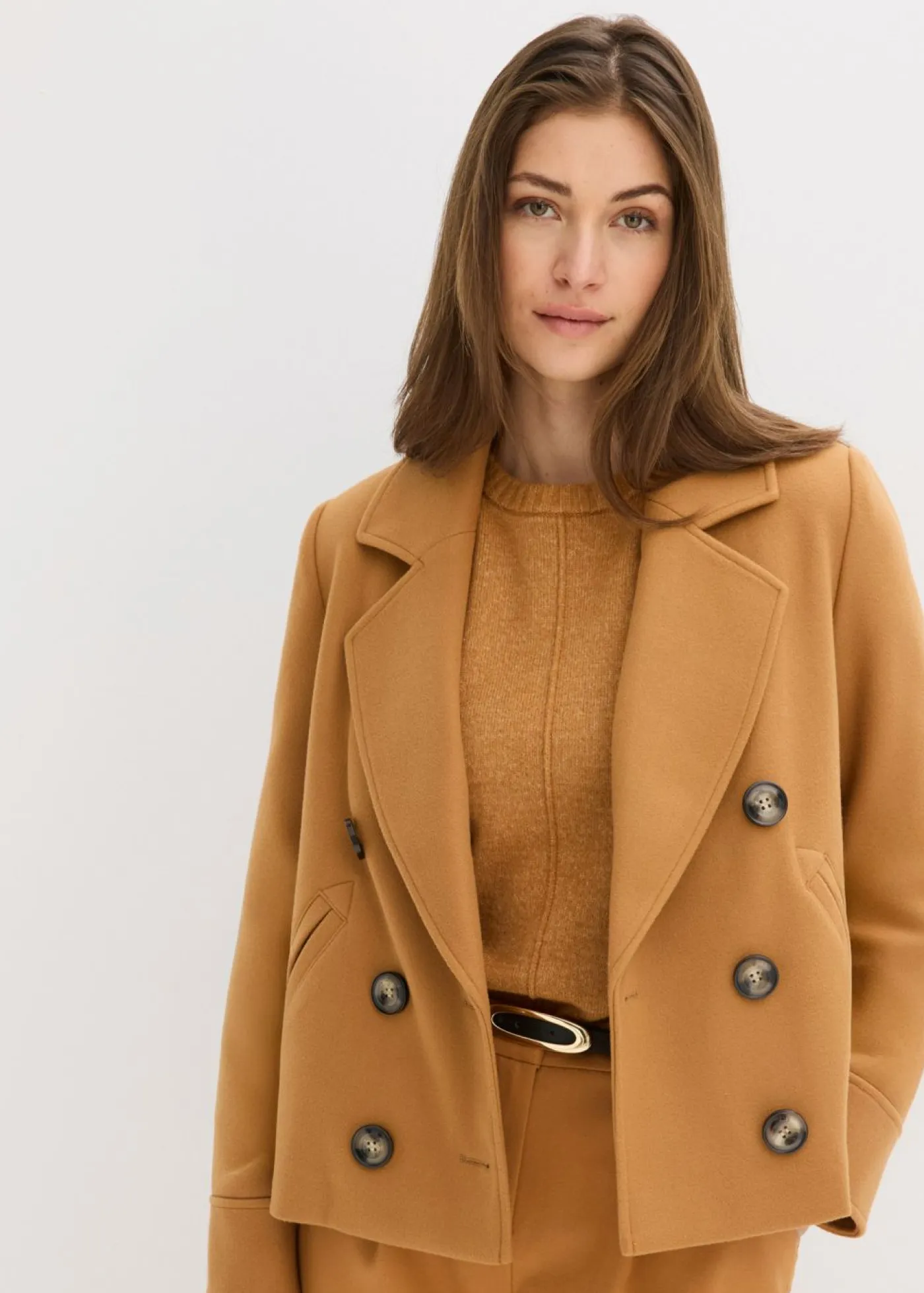 Mujer bonprix bonprix Chaqueta corta con aspecto de lana