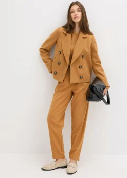 Mujer bonprix bonprix Chaqueta corta con aspecto de lana