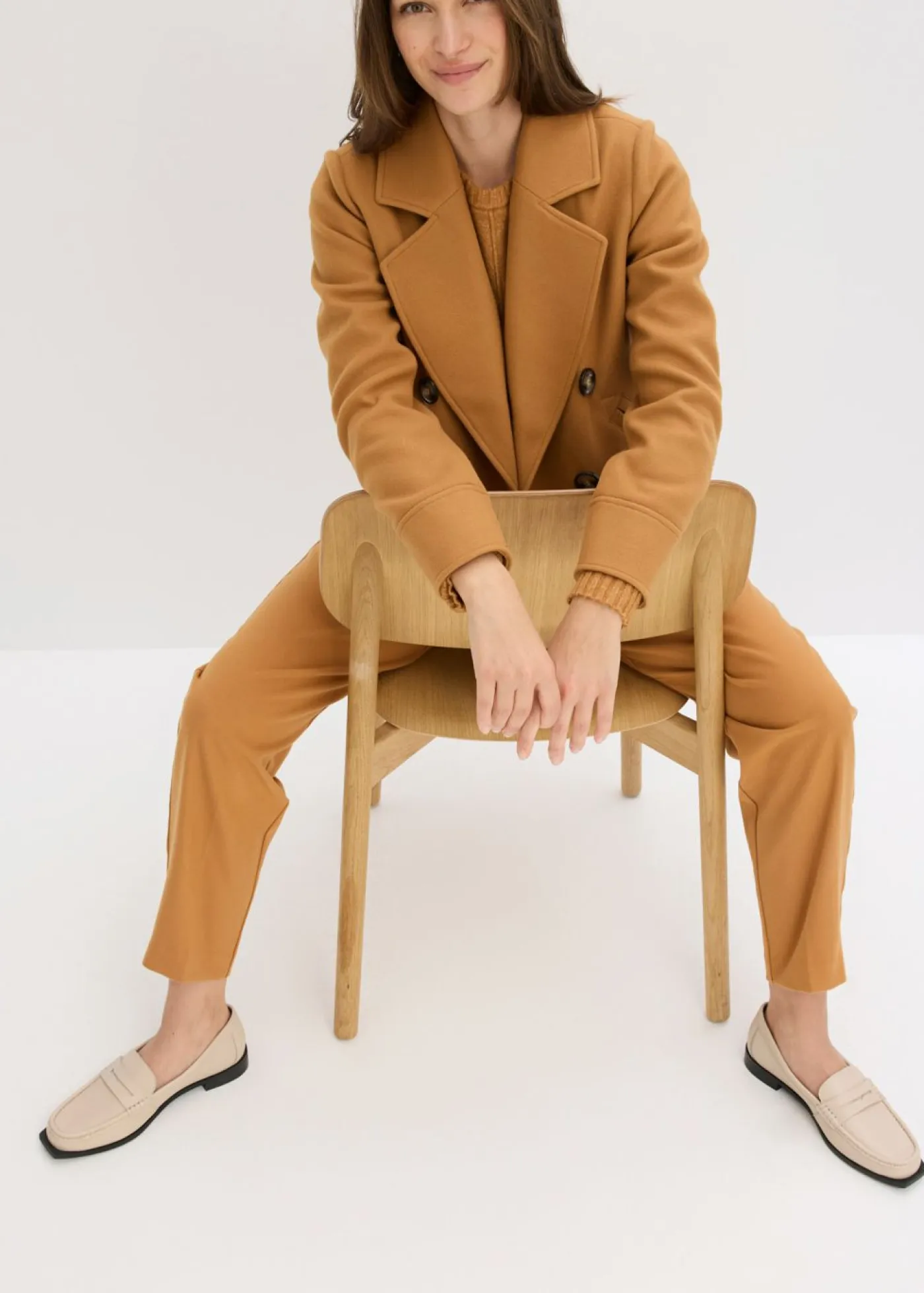 Mujer bonprix bonprix Chaqueta corta con aspecto de lana