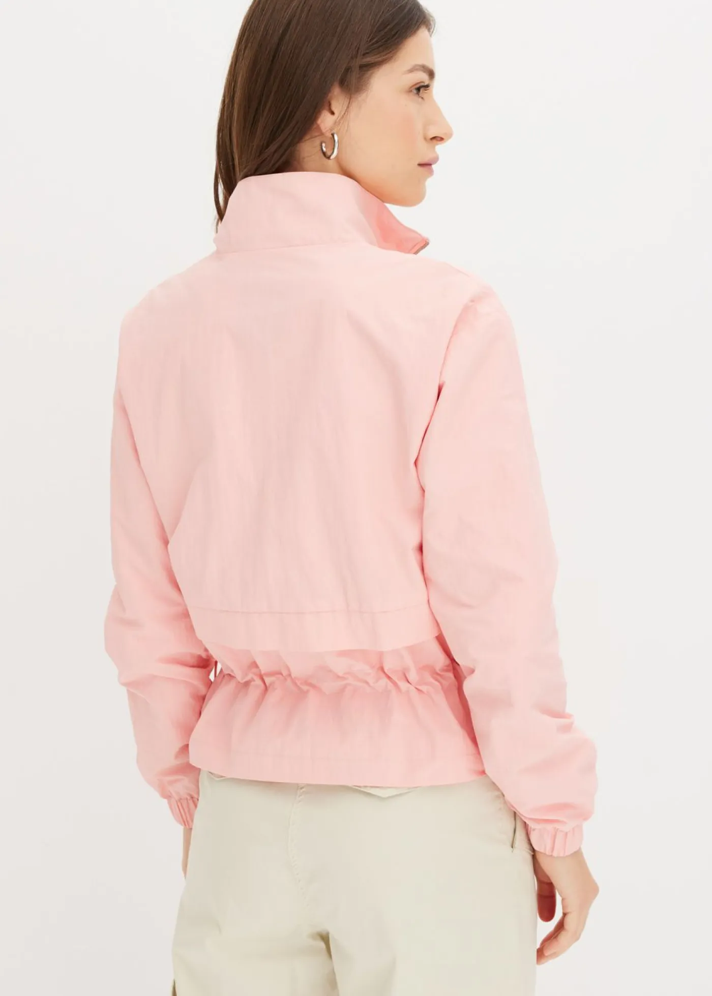 Mujer bonprix bonprix Chaqueta corta con cordón ajustable en la cintura