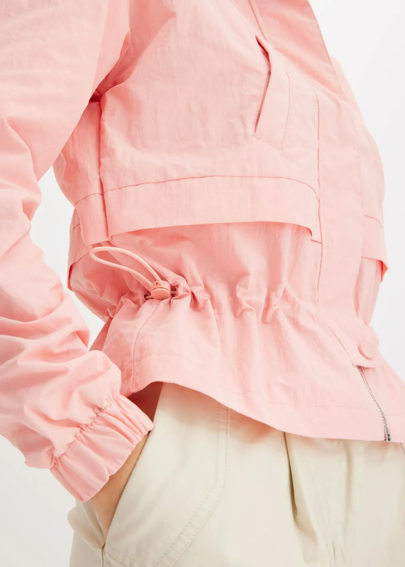 Mujer bonprix bonprix Chaqueta corta con cordón ajustable en la cintura