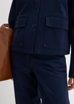 Mujer bonprix bonprix Chaqueta corta de entretiempo de mezcla de algodón orgánico elástico