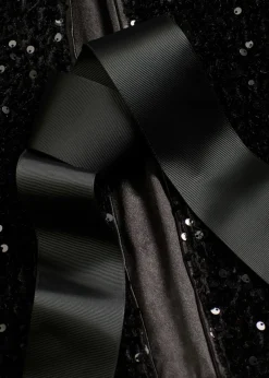 bonprix bonprix Chaquetas Y Abrigos>Chaqueta corta de lentejuelas Negro