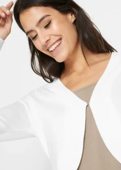 Mujer bonprix bonprix Chaqueta corta de punto con viscosa