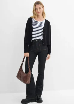 Mujer bonprix bonprix Chaqueta corta de punto de algodón orgánico puro