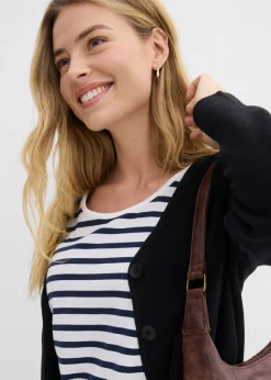 Mujer bonprix bonprix Chaqueta corta de punto de algodón orgánico puro